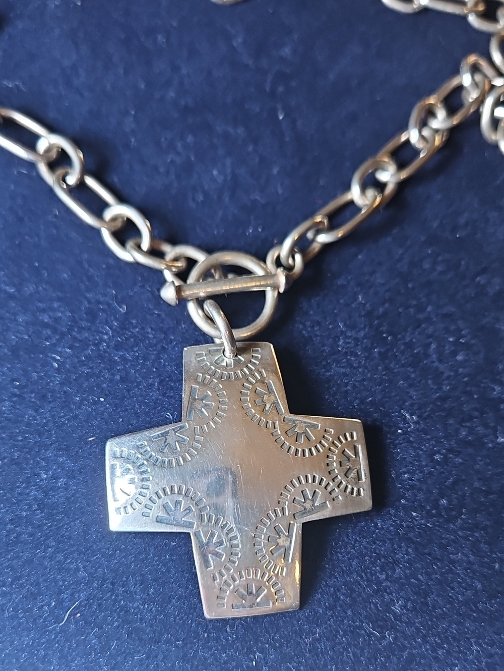 Silpada Silver Cross Pendant Necklace